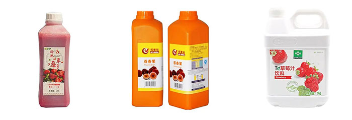 全自動果汁果醬灌裝機設備樣品展示