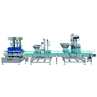 雙頭化工助劑稱重灌裝機-全自動稱重灌裝旋蓋生產線